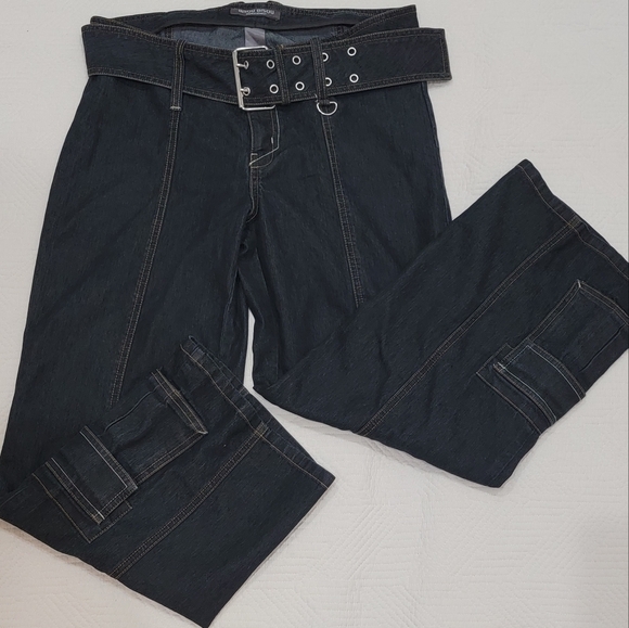 Bisou Bisou wide leg cropped jeans. - Picture 4 of 14